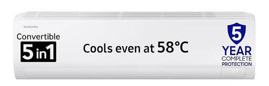 Samsung 3 Star Digital Inverter Split AC (Faster & Powerful Cooling5 Step Convertible(White)