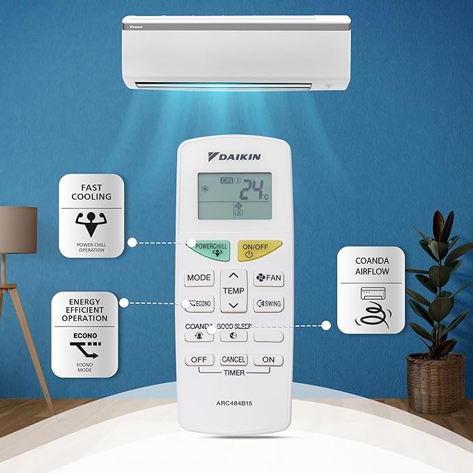 Daikin 5 Star, Fixed Speed Split AC (White)